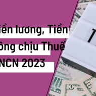 Các khoản tiền lương, tiền công chịu thuế TNCN 2023 mới nhất